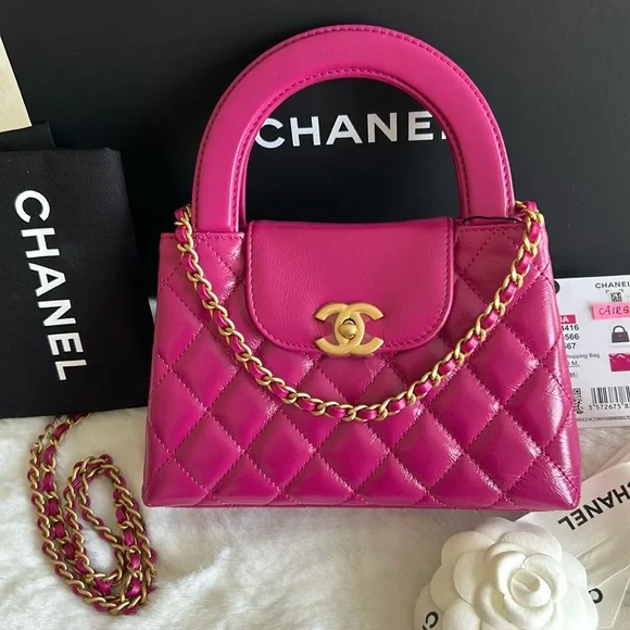 【CHANEL】ミニバッグ ケリー24A 24A》新作♪【CHANEL】シャネル ケリーハンドバッグ (CHANEL